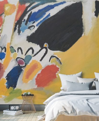 fine art wallpaper mural called Impressionen III (Konzert) by Wassily Kandinsky for living rooms and bedrooms fine art wallpaper mural called Impressionen III (Konzert) by Wassily Kandinsky for living rooms and bedrooms