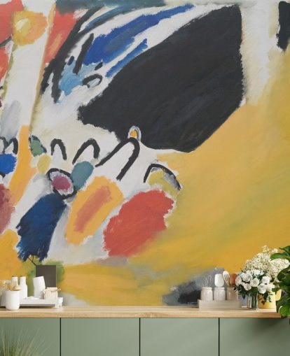 kunsttapet veggmaleri kalt Impressionen III (Konzert) av Wassily Kandinsky for stuer og soverom kunsttapet veggmaleri kalt Impressionen III (Konzert) av Wassily Kandinsky for stuer og soverom