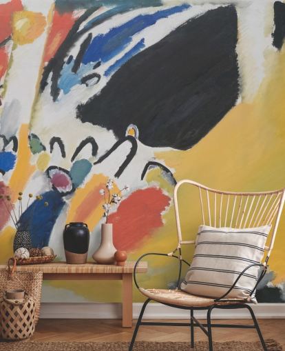 fine art wallpaper mural called Impressionen III (Konzert) by Wassily Kandinsky for living rooms and bedrooms fine art wallpaper mural called Impressionen III (Konzert) by Wassily Kandinsky for living rooms and bedrooms