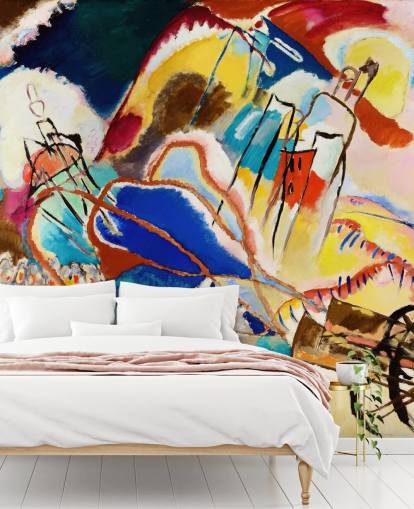 murale d'arte chiamato Improvisation No. 30 (Cannons) di Wassily Kandinsky per salotti, camere da letto e uffici murale d'arte chiamato Improvisation No. 30 (Cannons) di Wassily Kandinsky per salotti, camere da letto e uffici