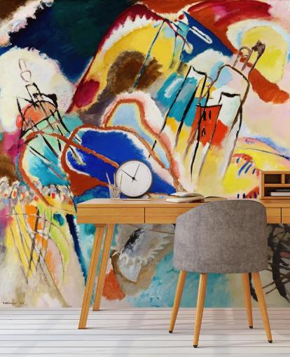 fine art wall mural called Improvisation No. 30 (Cannons) by Wassily Kandinsky for living rooms, bedrooms and offices fine art wall mural called Improvisation No. 30 (Cannons) by Wassily Kandinsky for living rooms, bedrooms and offices