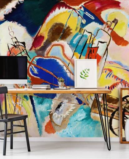 fine art wall mural called Improvisation No. 30 (Cannons) by Wassily Kandinsky for living rooms, bedrooms and offices fine art wall mural called Improvisation No. 30 (Cannons) by Wassily Kandinsky for living rooms, bedrooms and offices