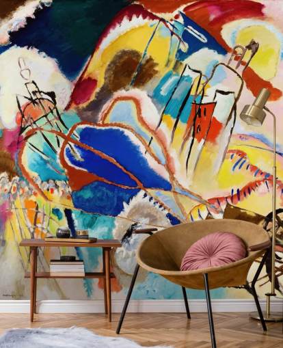 murale d'arte chiamato Improvisation No. 30 (Cannons) di Wassily Kandinsky per salotti, camere da letto e uffici murale d'arte chiamato Improvisation No. 30 (Cannons) di Wassily Kandinsky per salotti, camere da letto e uffici