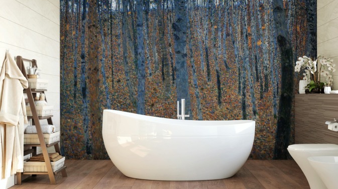 Gustav Klimtin taidetaustakuvamaalaus Beech Grove makuuhuoneisiin, olohuoneisiin ja toimistoihin