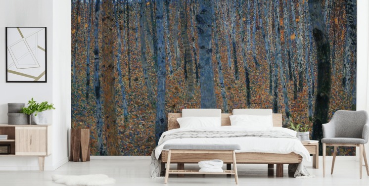 Kunsttapete namens Beech Grove von Gustav Klimt für Schlafzimmer, Wohnzimmer und Büros