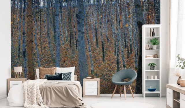 Gustav Klimtin taidetaustakuvamaalaus Beech Grove makuuhuoneisiin, olohuoneisiin ja toimistoihin