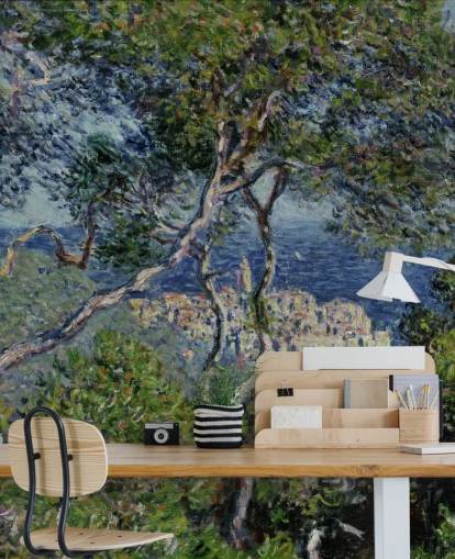 kunsttapet vægmaleri kaldet Bordighera af Claude Monet til stuer, soveværelser og kontorer kunsttapet vægmaleri kaldet Bordighera af Claude Monet til stuer, soveværelser og kontorer