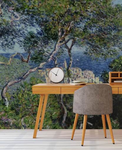 papier peint mural d'art appelé Bordighera de Claude Monet pour les salons, les chambres et les bureaux papier peint mural d'art appelé Bordighera de Claude Monet pour les salons, les chambres et les bureaux