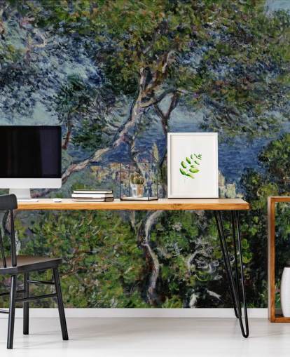 kunsttapet veggmaleri kalt Bordighera av Claude Monet for stuer, soverom og kontorer kunsttapet veggmaleri kalt Bordighera av Claude Monet for stuer, soverom og kontorer
