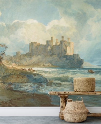 fine art wall mural called Conway Castle, North Wales by J. M. W. Turner for living rooms and home offices fine art wall mural called Conway Castle, North Wales by J. M. W. Turner for living rooms and home offices