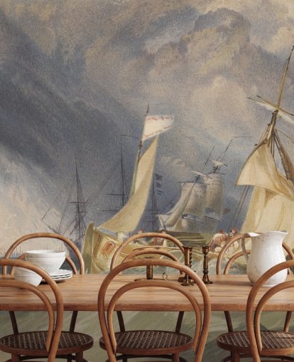 fine art wall mural called The Mouth of the River Humber by J. M. W. Turner for bedrooms and lounges fine art wall mural called The Mouth of the River Humber by J. M. W. Turner for bedrooms and lounges