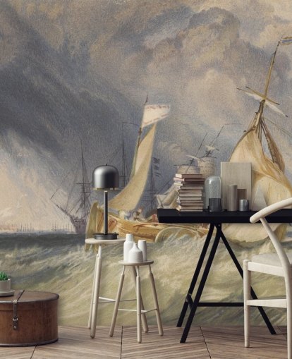 mural de pared de bellas artes llamado The Mouth of the River Humber de J. M. W. Turner para dormitorios y salones mural de pared de bellas artes llamado The Mouth of the River Humber de J. M. W. Turner para dormitorios y salones