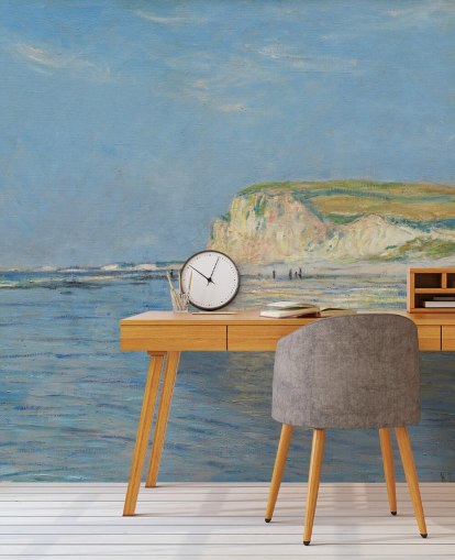 mural de pared de Monet llamado Marea baja en Pourville, cerca de Dieppe mural de pared de Monet llamado Marea baja en Pourville, cerca de Dieppe