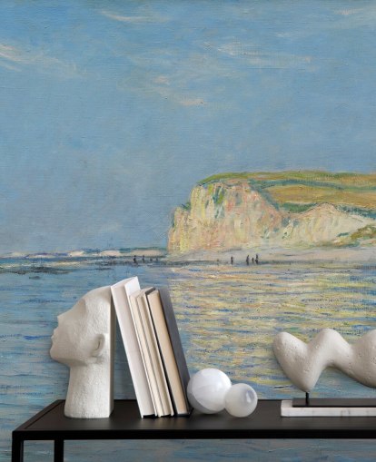 murale monet chiamato Low Tide a Pourville, vicino a Dieppe murale monet chiamato Low Tide a Pourville, vicino a Dieppe