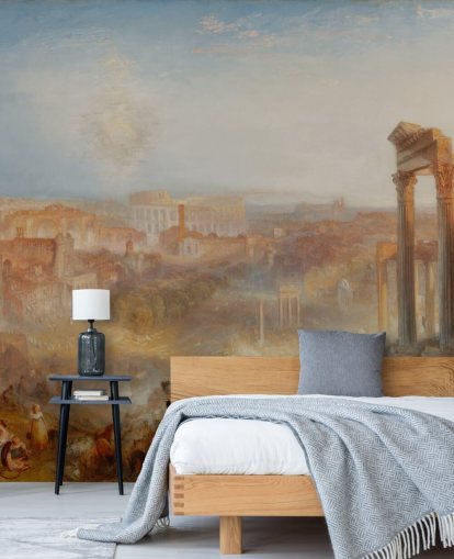 carta da parati fine art chiamata Modern Rome - Campo Vaccino di J. M. W. Turner per camere da letto e salotti carta da parati fine art chiamata Modern Rome - Campo Vaccino di J. M. W. Turner per camere da letto e salotti