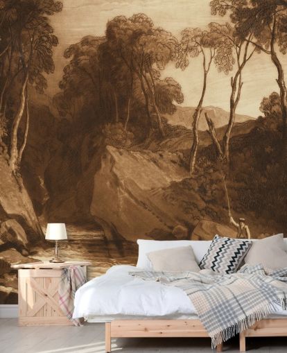 mural de pared de bellas artes llamado Near Blair Athol de J. M. W. Turner para pasillos, dormitorios y salas de estar mural de pared de bellas artes llamado Near Blair Athol de J. M. W. Turner para pasillos, dormitorios y salas de estar