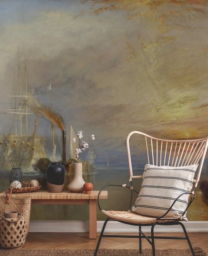carta da parati fine art chiamata The Fighting Temeraire di J. M. W. Turner carta da parati fine art chiamata The Fighting Temeraire di J. M. W. Turner