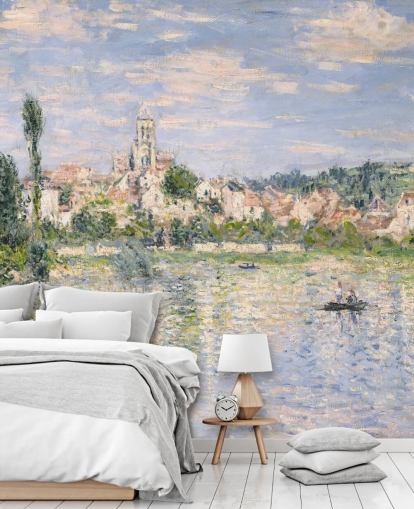 murale d'arte chiamato Vetheuil in Summer di Claude Monet per salotti e sale da pranzo murale d'arte chiamato Vetheuil in Summer di Claude Monet per salotti e sale da pranzo