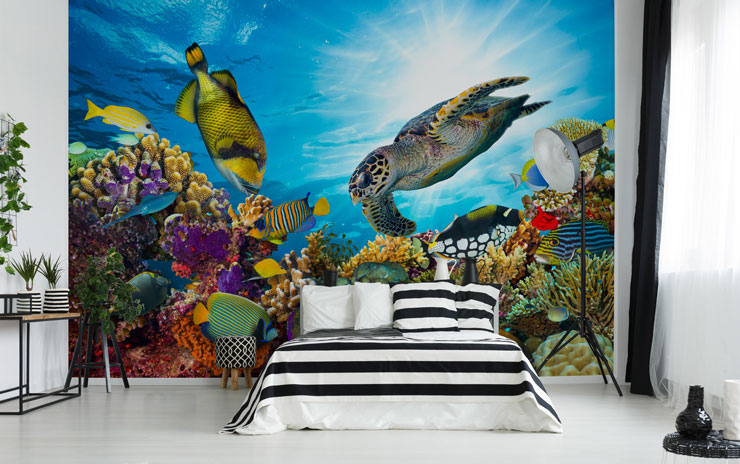 Create-A-Mural : Sea Turtle Family Wall Decals ~Under The Sea