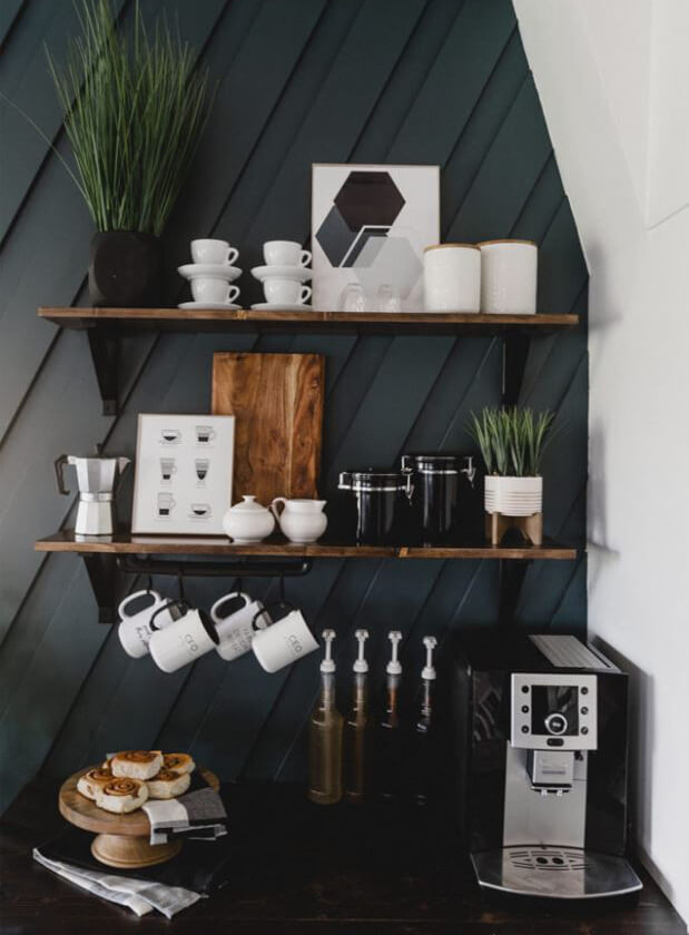 43 Stylish Home Coffee Stations To Get Inspired - DigsDigs