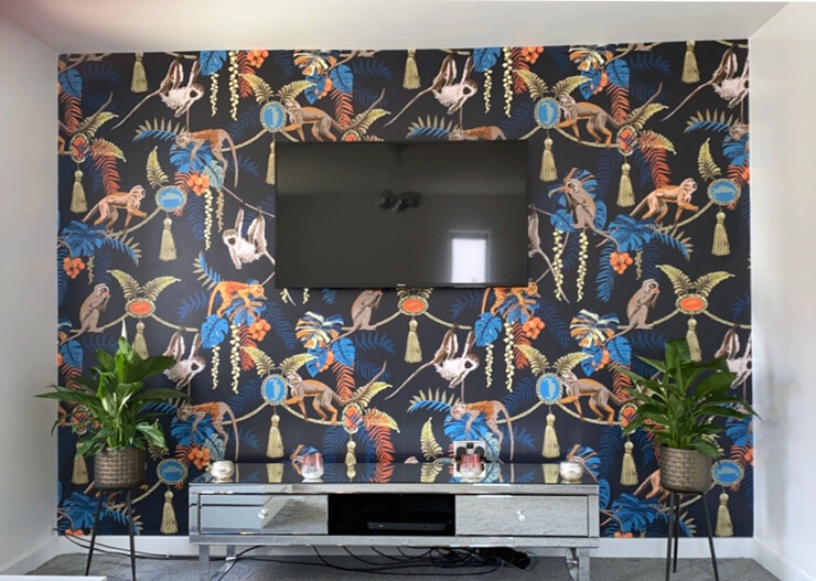 tv arrangement in living room television setup