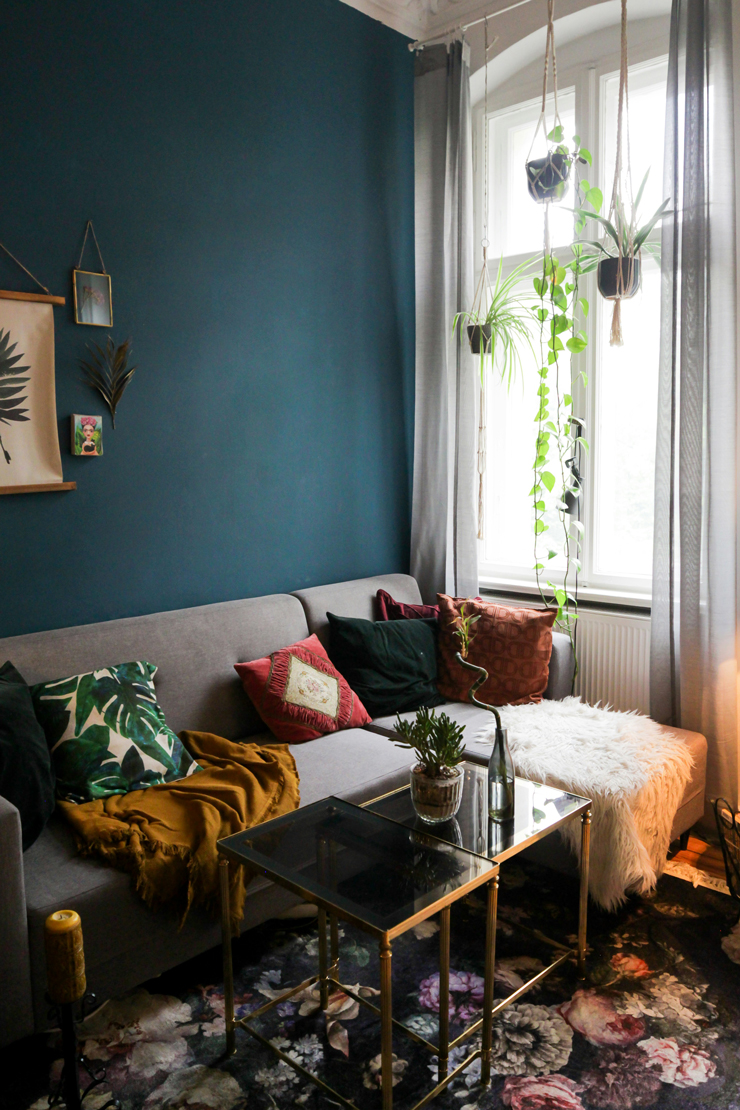 blue living room