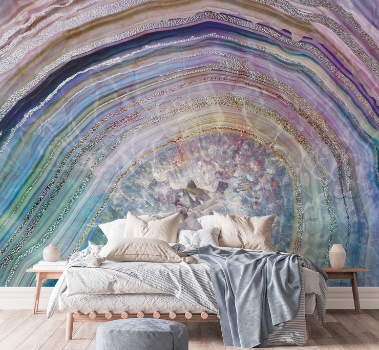 colorful abstract wallpaper mural called The Deep Wall