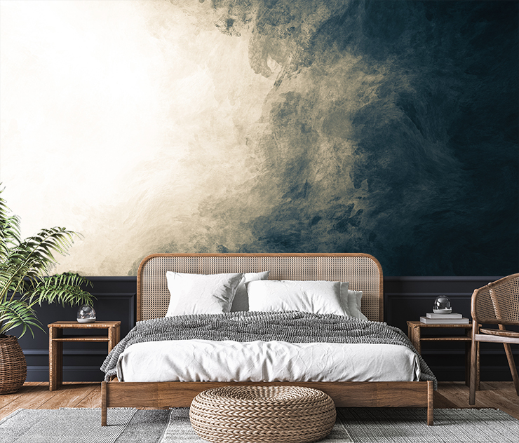 dark cloud wallpaper mural for men's bedrooms