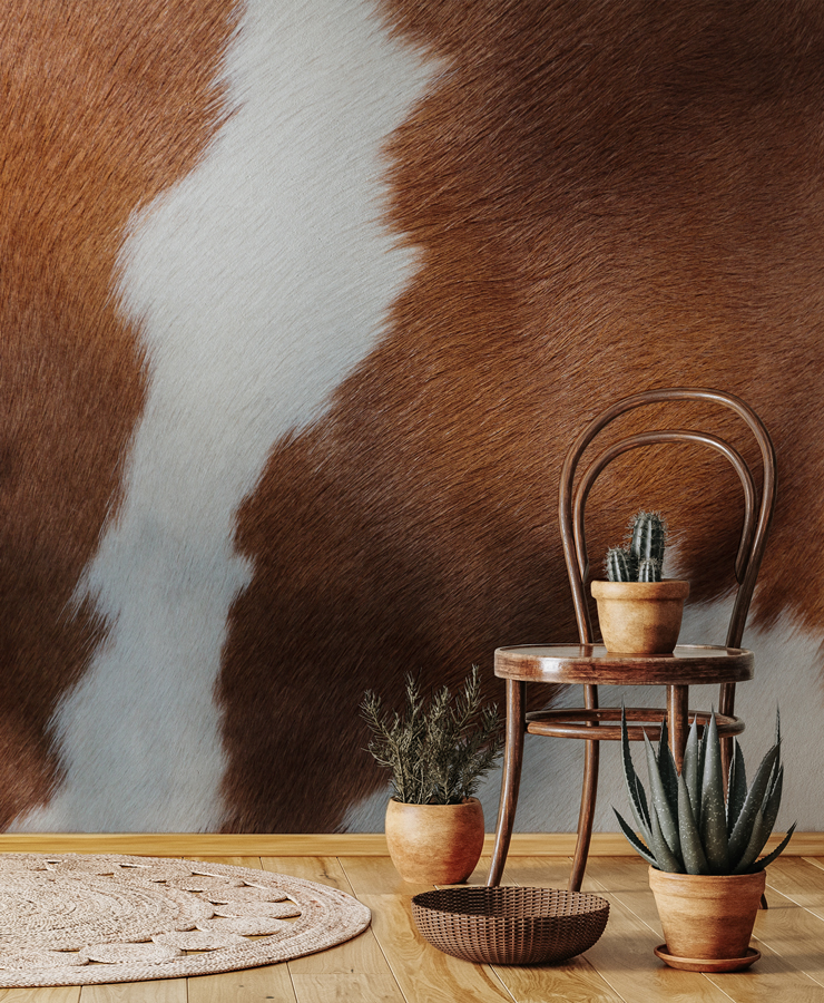 cow print wallpaper mural for a western decor theme cow print wallpaper mural for a western decor theme