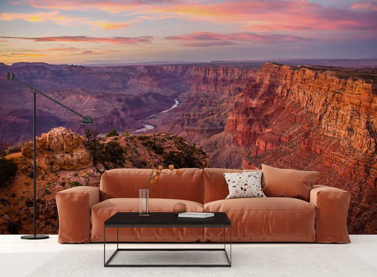 grand canyon view wallpaper mural for cowboy home decor grand canyon view wallpaper mural for cowboy home decor