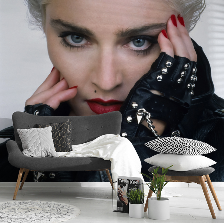 madonna wallpaper mural for a fashion themed living room madonna wallpaper mural for a fashion themed living room