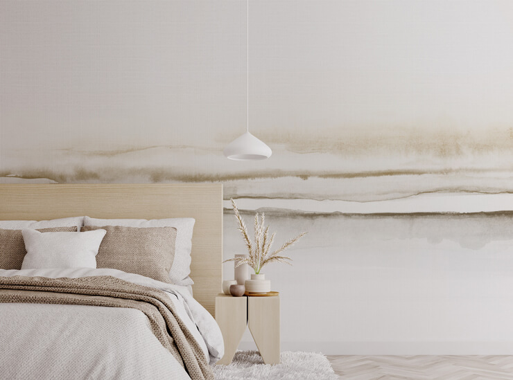 neutral shores wall mural for a tiny studio apartment neutral shores wall mural for a tiny studio apartment