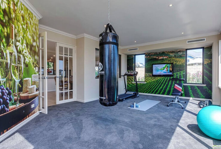 italian countryside themed home gym italian countryside themed home gym