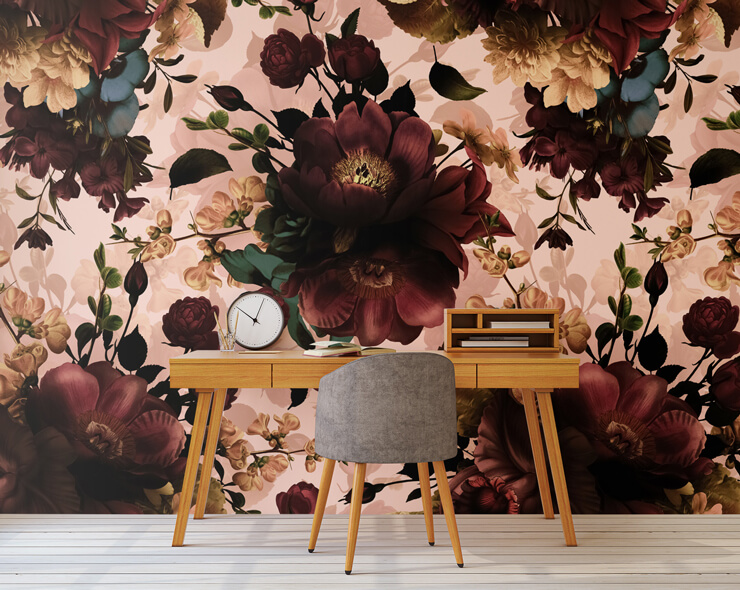 gothic bouquets wallpaper mural for gothic decor gothic bouquets wallpaper mural for gothic decor