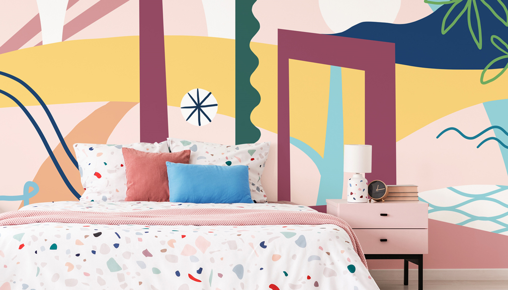 fun wallpaper murals for bedrooms, living rooms and dining rooms