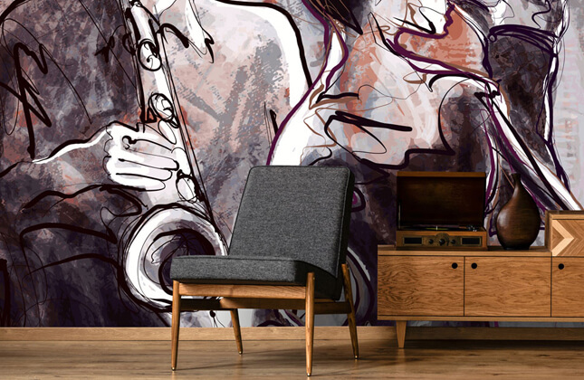Jazzy Wallpaper  Skinny Pig Interiors