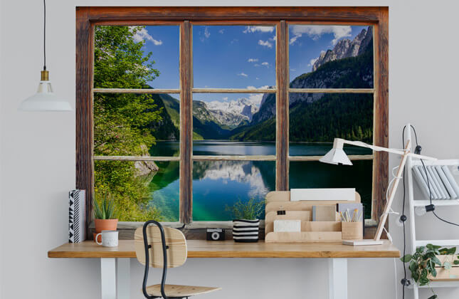 Window Wallpaper - Window View Wall Murals | Wallsauce UK