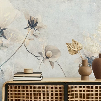 rafal kulik distressed botanical wall murals