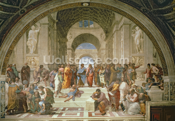 Raphael - School of Athens 1510 - 11 Wall Mural | Wallsauce UK