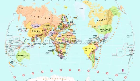 Childrens World Map Wall Mural | Wallsauce UK