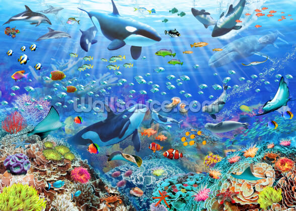 Underwater Scene Wallpaper 