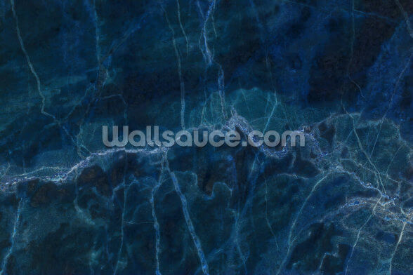 Dark Blue Marble Wall Mural | Wallsauce US