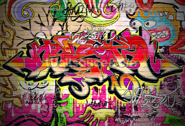 Graffiti Art Vector Background | Wallsauce UK