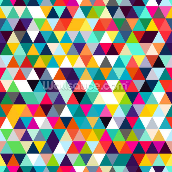 Mosaic Triangles Wallpaper | Wallsauce UK