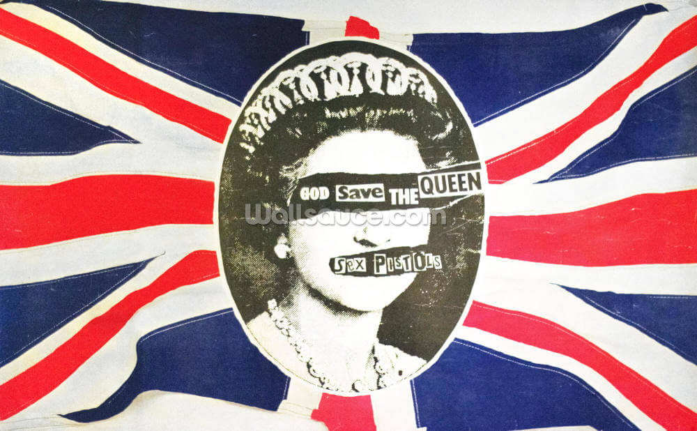 Sex Pistols God Save The Queen Wallpaper Mural Wallsauce Eu