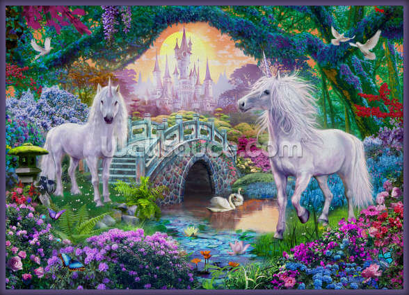Magical Unicorn Kingdom Wall Mural | Wallsauce US