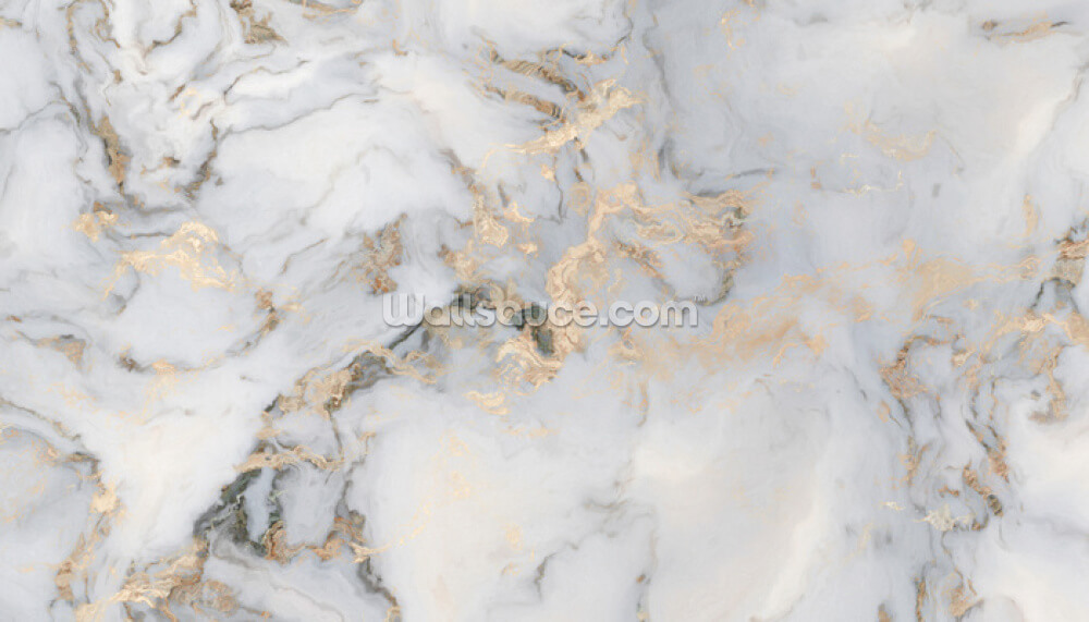 off-white og gullfarget tilpassbart marmortapet veggmaleri kalt Decadent Marble for kjøkken, bad eller soverom off-white og gullfarget tilpassbart marmortapet veggmaleri kalt Decadent Marble for kjøkken, bad eller soverom