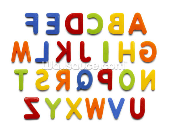 Magnet Alphabet Wallpaper Mural | Wallsauce US