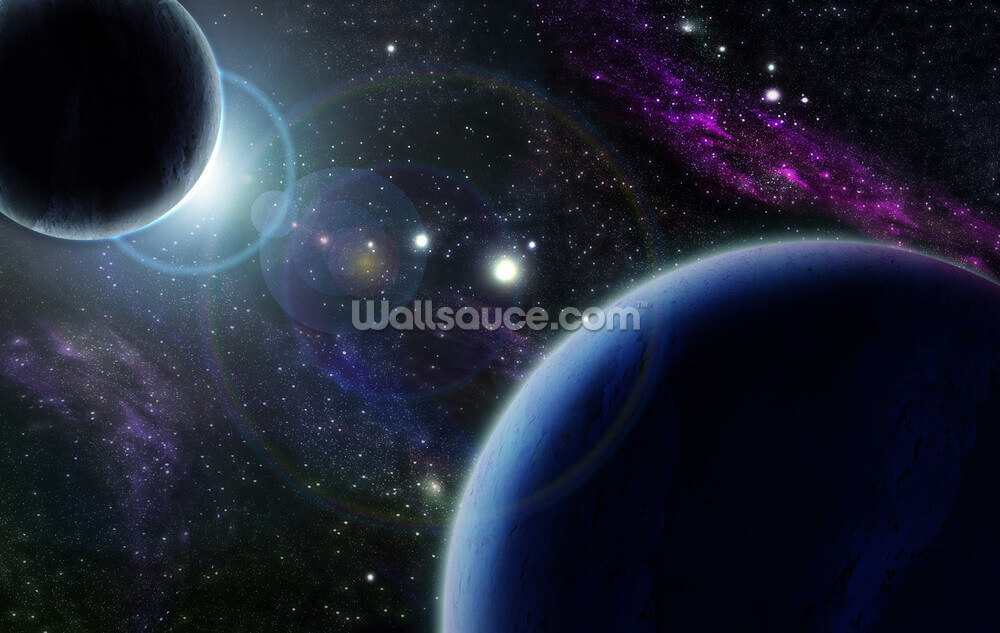 To blå planeter tapet To blå planeter tapet