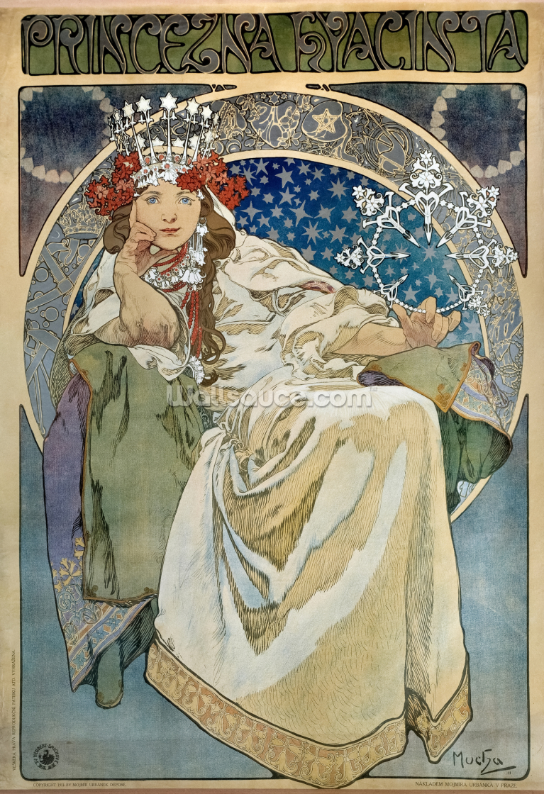 Alphonse Mucha Bakgrund Mucha Vaggmalningar Wallsauce Se